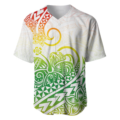 Polynesian Baseball Jersey Tribal Tattoo Gradient 02 Screen Color