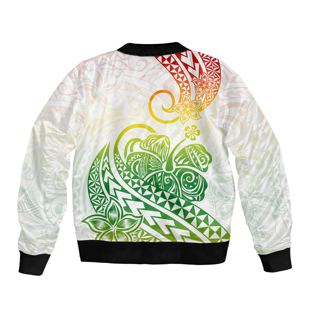 Polynesian Bomber Jacket Tribal Tattoo Gradient 02 Screen Color