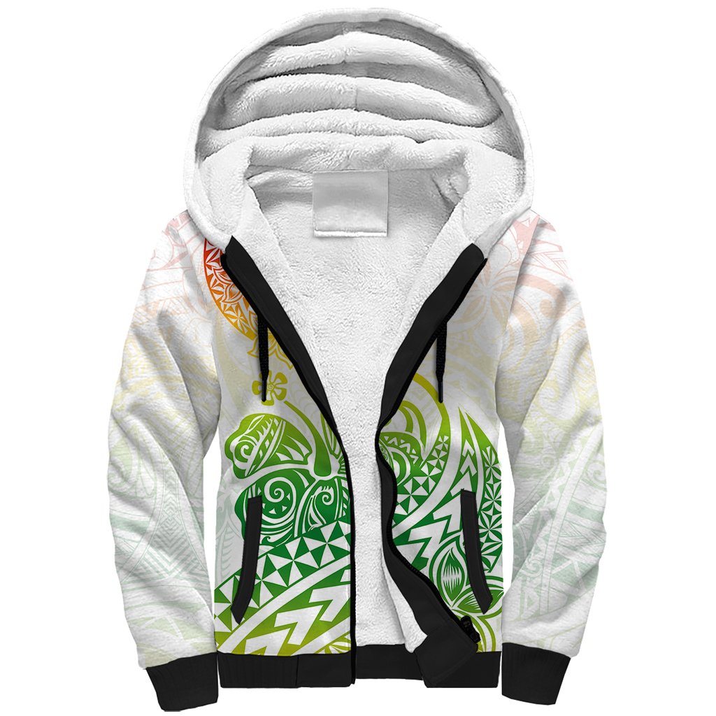 Polynesian Sherpa Hoodie Tribal Tattoo Gradient 02 Screen Color