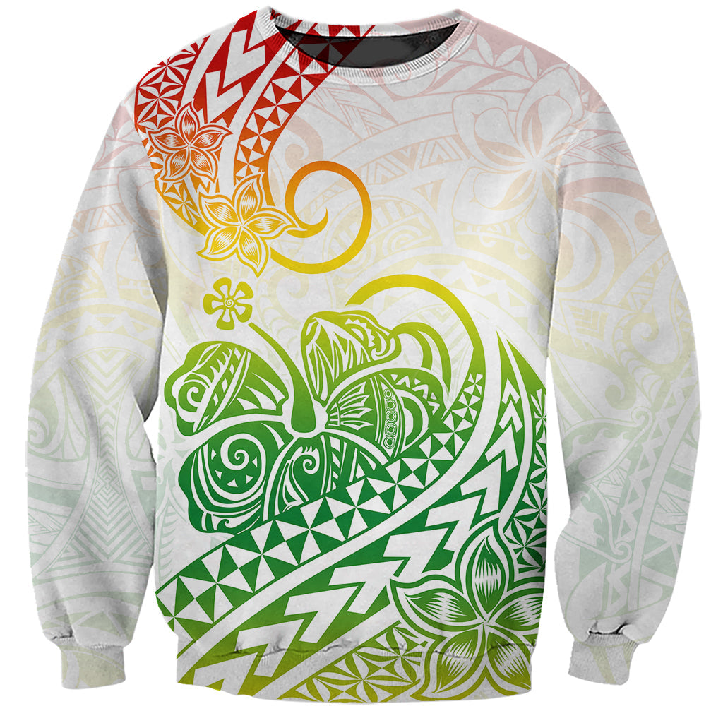 Polynesian Sweatshirt Tribal Tattoo Gradient 02 Screen Color