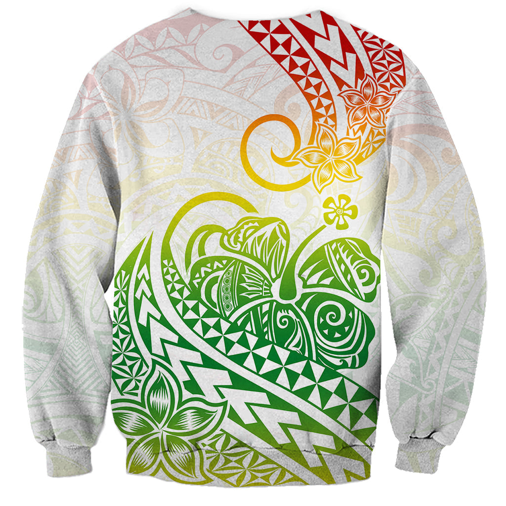 Polynesian Sweatshirt Tribal Tattoo Gradient 02 Screen Color