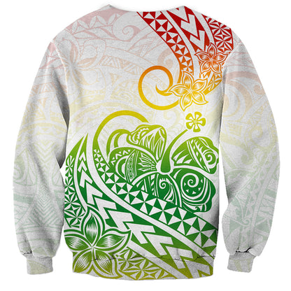 Polynesian Sweatshirt Tribal Tattoo Gradient 02 Screen Color
