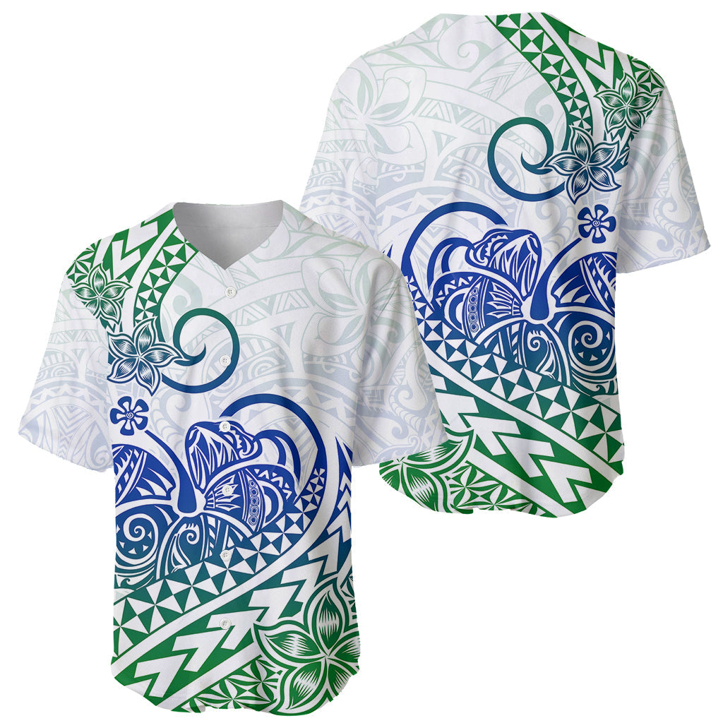 Polynesian Baseball Jersey Tribal Tattoo Gradient 03 Screen Color