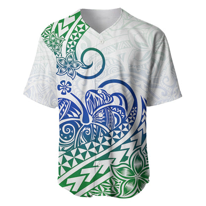 Polynesian Baseball Jersey Tribal Tattoo Gradient 03 Screen Color