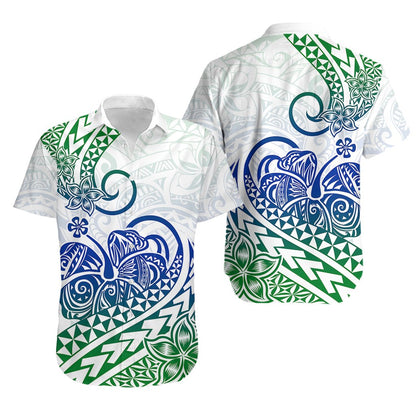 Polynesian Hawaiian Shirt Tribal Tattoo Gradient 03 Screen Color