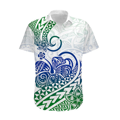 Polynesian Hawaiian Shirt Tribal Tattoo Gradient 03 Screen Color