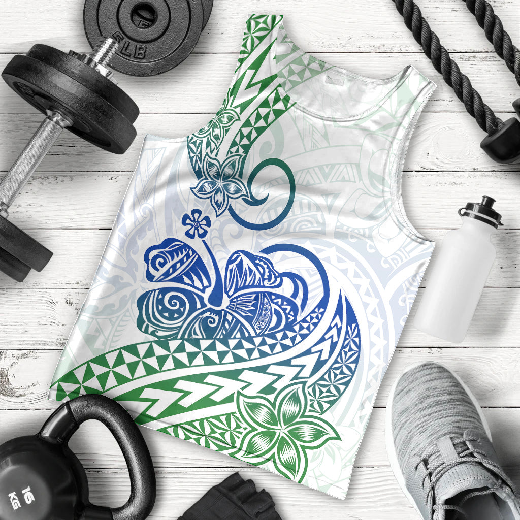 Polynesian Men Tank Top Tribal Tattoo Gradient 03 Screen Color