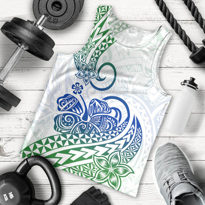 Polynesian Men Tank Top Tribal Tattoo Gradient 03 Screen Color