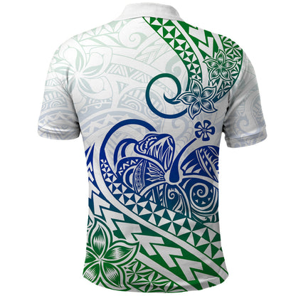 Polynesian Polo Shirt Tribal Tattoo Gradient 03 Screen Color
