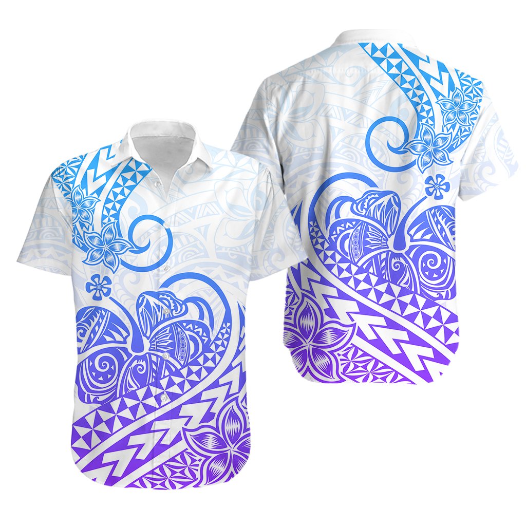 Polynesian Hawaiian Shirt Tribal Tattoo Gradient 04 Screen Color