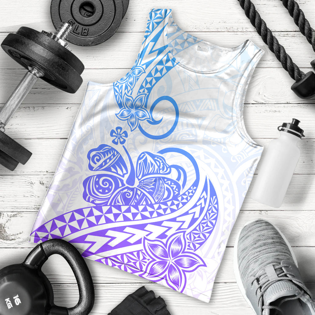 Polynesian Men Tank Top Tribal Tattoo Gradient 04 Screen Color