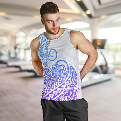 Polynesian Men Tank Top Tribal Tattoo Gradient 04 Screen Color