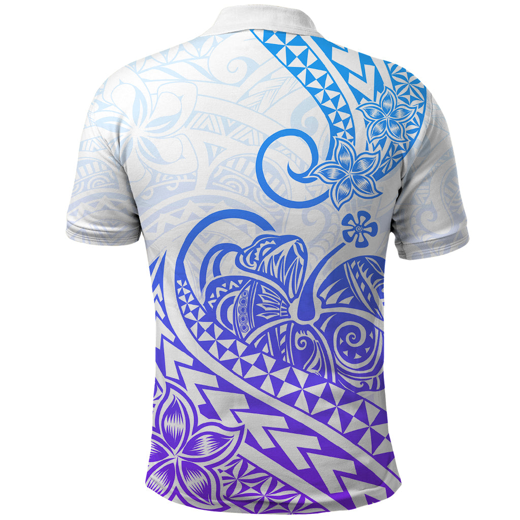 Polynesian Polo Shirt Tribal Tattoo Gradient 04 Screen Color