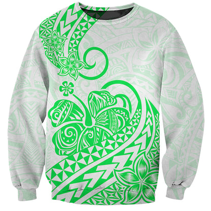 Polynesian Sweatshirt Tribal Tattoo Green Screen Color