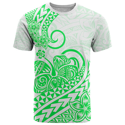 Polynesian T Shirt Tribal Tattoo Green Screen Color