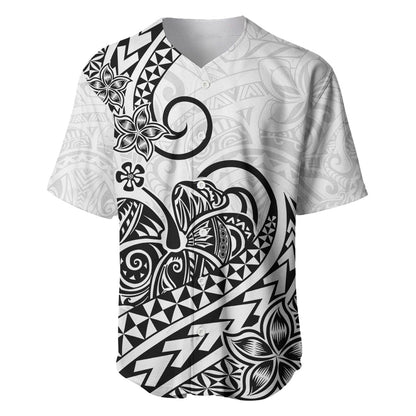 Polynesian Baseball Jersey Tribal Tattoo Black Screen Color