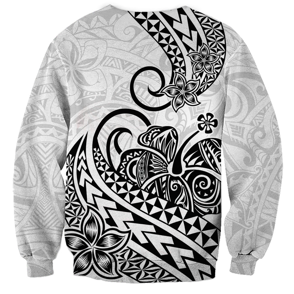 Polynesian Sweatshirt Tribal Tattoo Black Screen Color