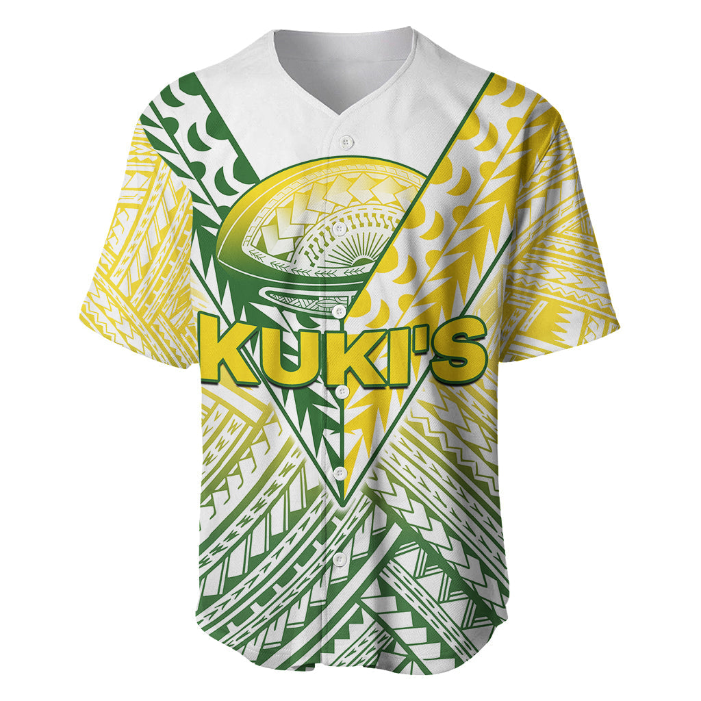 The Kuki's Cook Islands Rugby Baseball Jersey Be Unique Vibe White