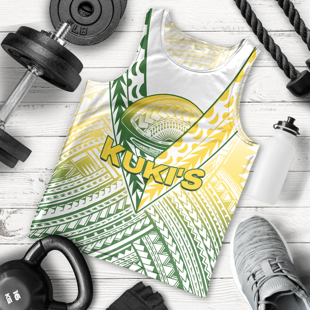 The Kuki's Cook Islands Rugby Men Tank Top Be Unique Vibe White