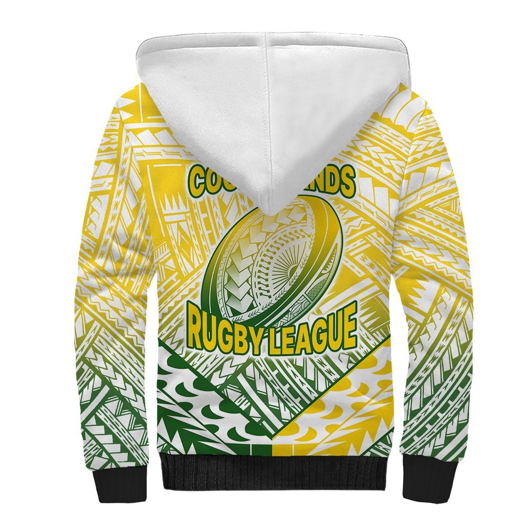 The Kuki's Cook Islands Rugby Sherpa Hoodie Be Unique Vibe White