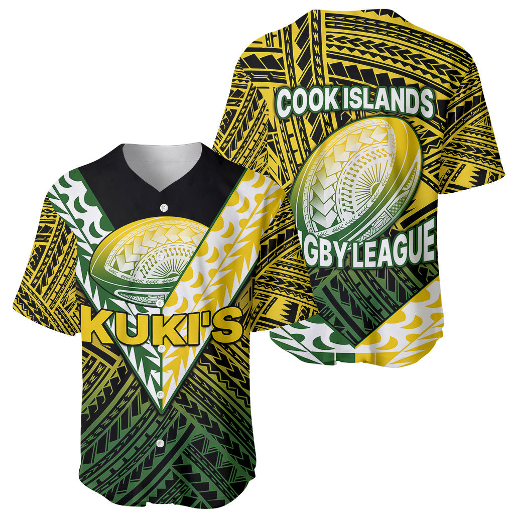 The Kuki's Cook Islands Rugby Baseball Jersey Be Unique Vibe Black