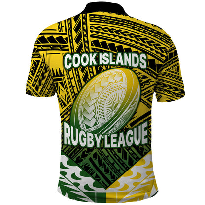 The Kuki's Cook Islands Rugby Polo Shirt Be Unique Vibe Black