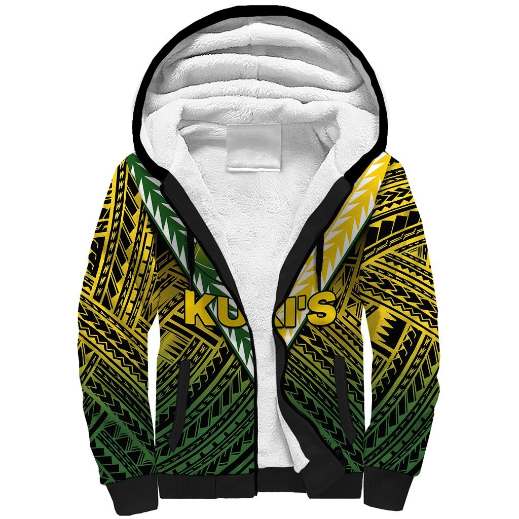 The Kuki's Cook Islands Rugby Sherpa Hoodie Be Unique Vibe Black