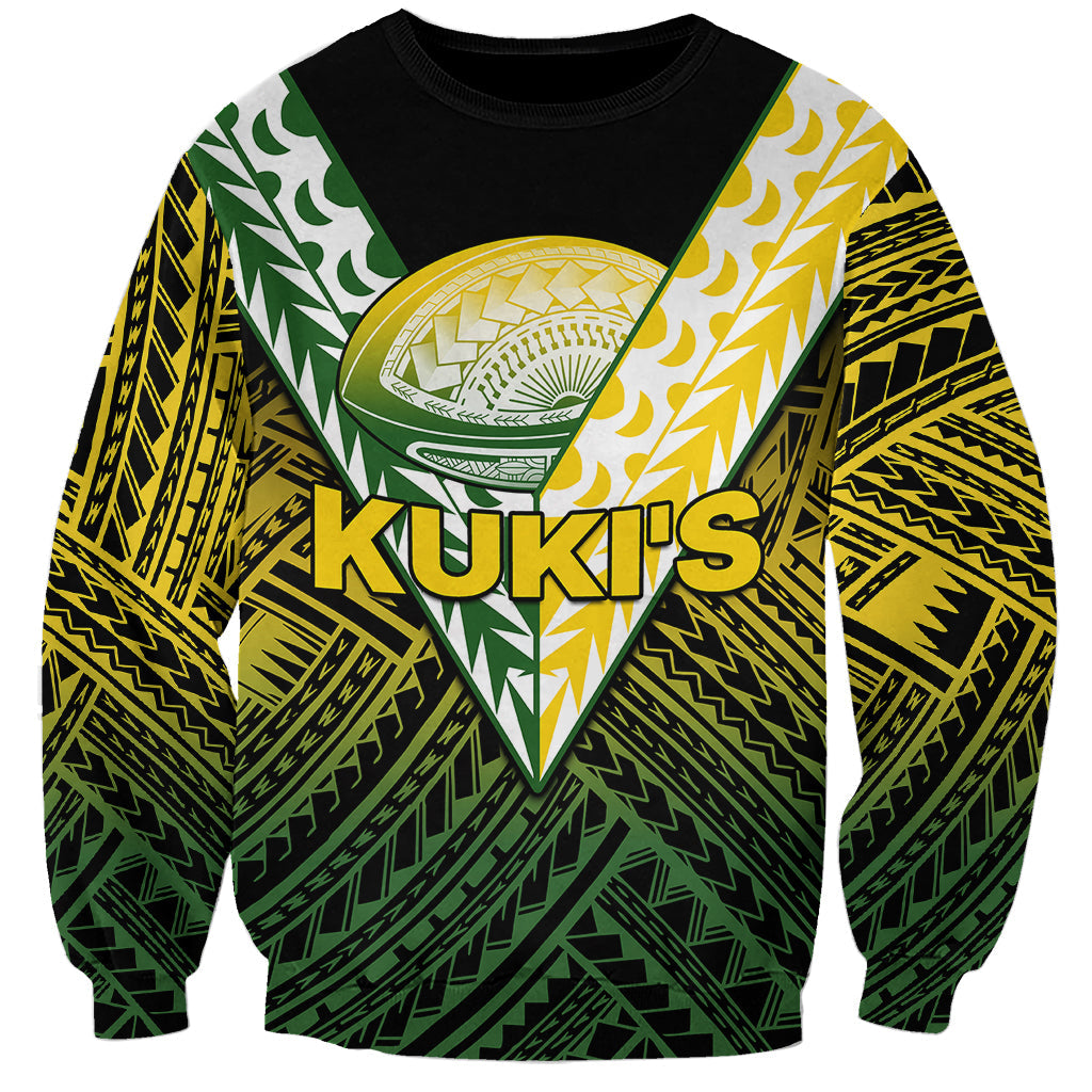The Kuki's Cook Islands Rugby Sweatshirt Be Unique Vibe Black