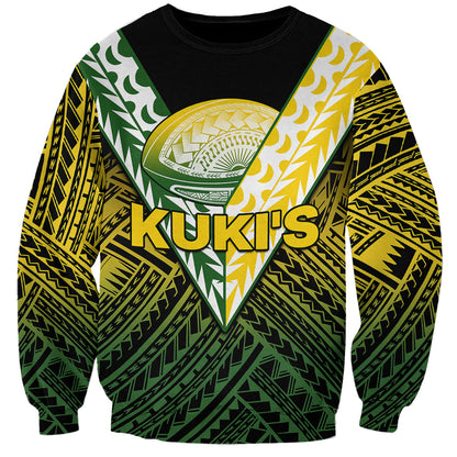 The Kuki's Cook Islands Rugby Sweatshirt Be Unique Vibe Black