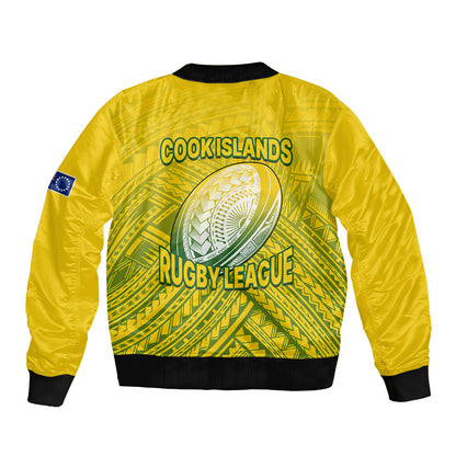 The Kuki's Cook Islands Rugby Bomber Jacket Be Unique Vibe Yellow