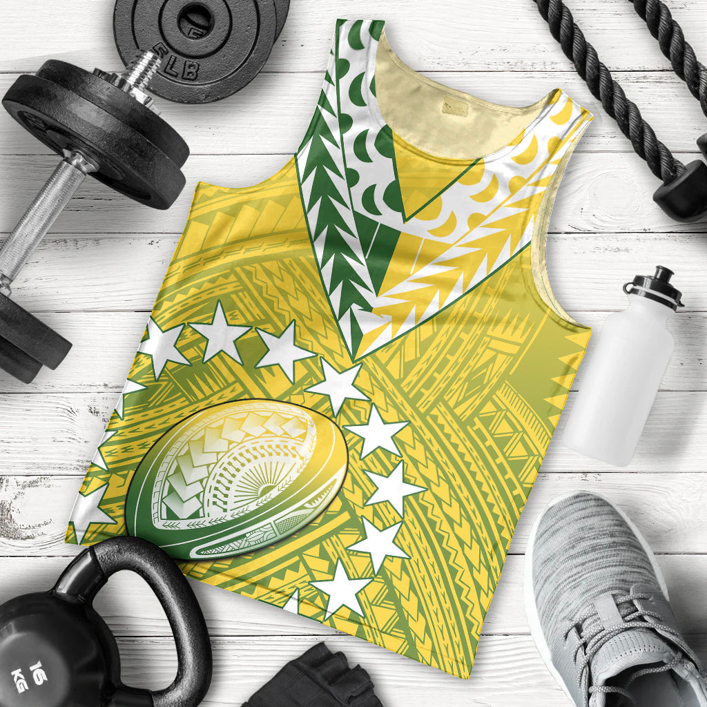 The Kuki's Cook Islands Rugby Men Tank Top Be Unique Vibe Yellow