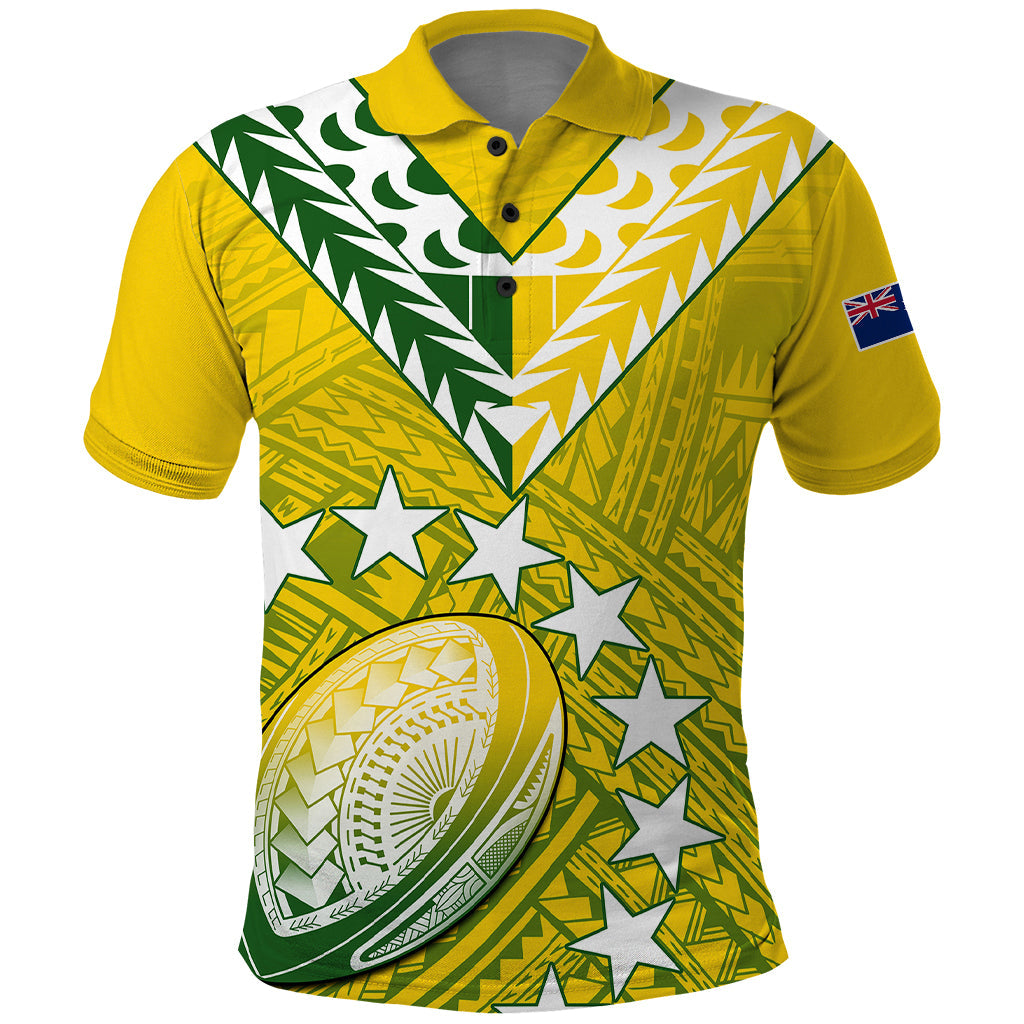 The Kuki's Cook Islands Rugby Polo Shirt Be Unique Vibe Yellow