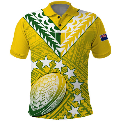 The Kuki's Cook Islands Rugby Polo Shirt Be Unique Vibe Yellow