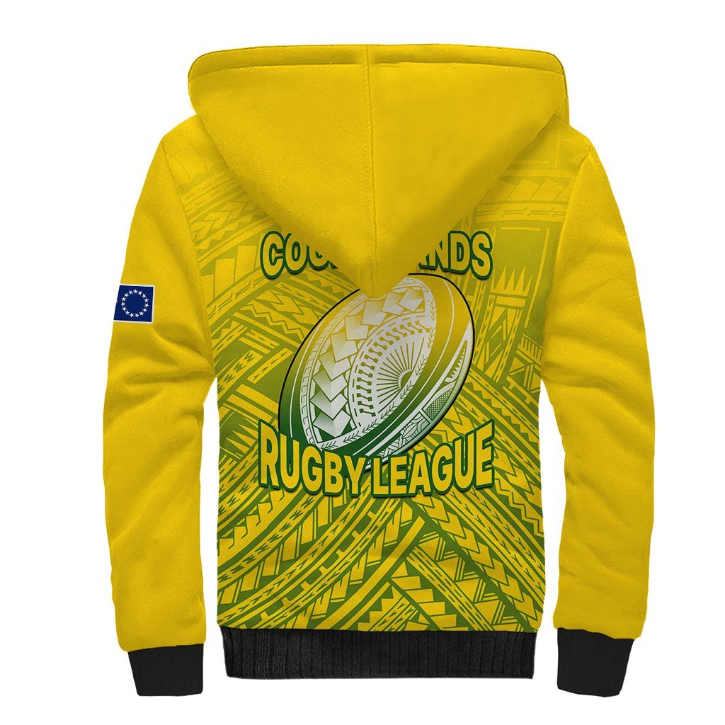 The Kuki's Cook Islands Rugby Sherpa Hoodie Be Unique Vibe Yellow