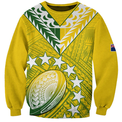 The Kuki's Cook Islands Rugby Sweatshirt Be Unique Vibe Yellow