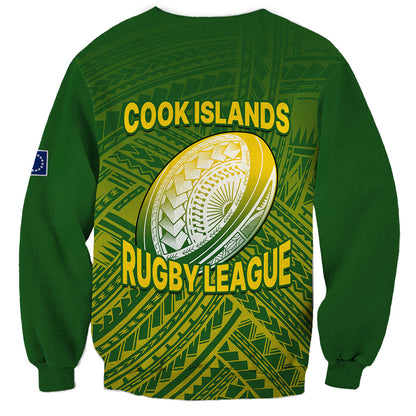 The Kuki's Cook Islands Rugby Sweatshirt Be Unique Vibe Green