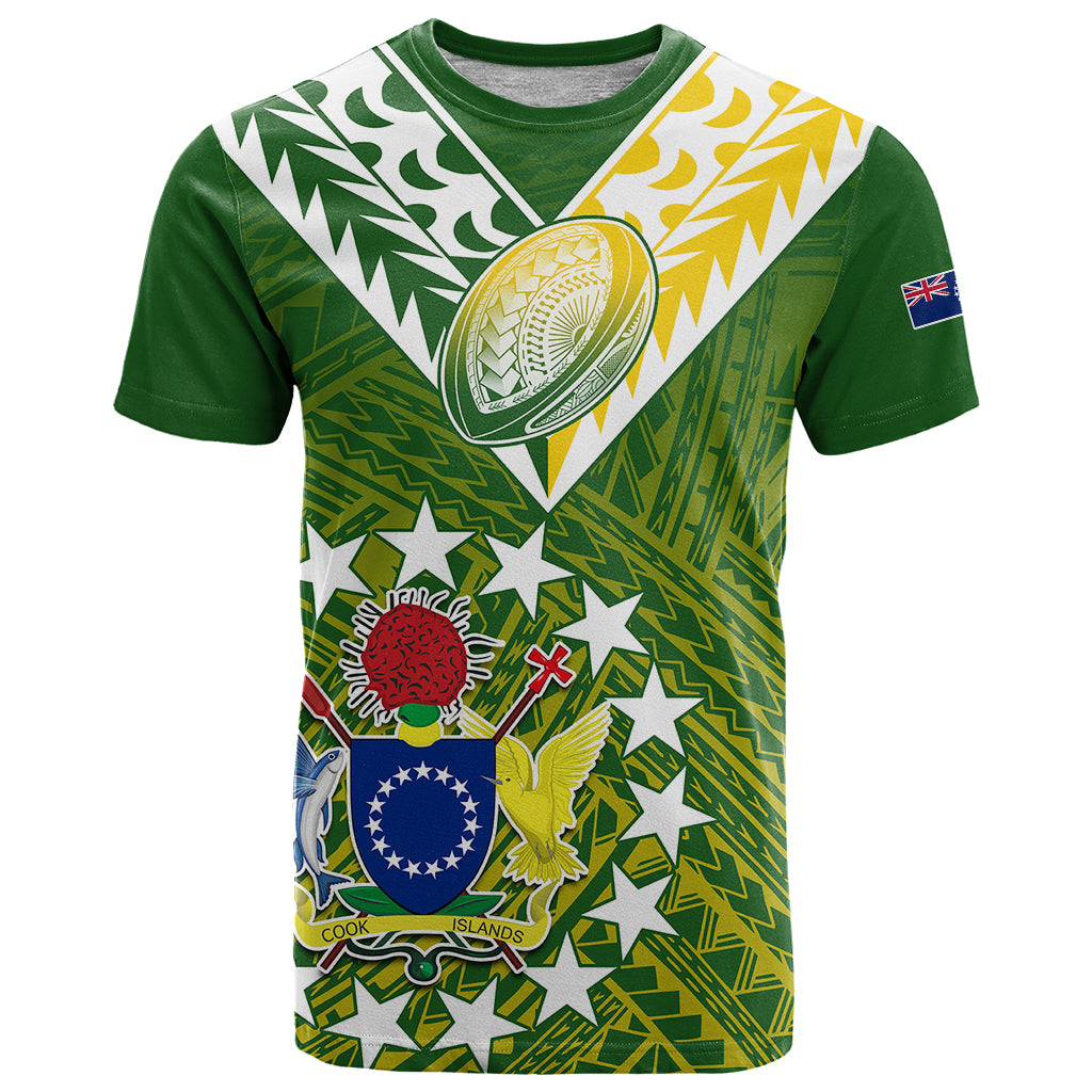 The Kuki's Cook Islands Rugby T Shirt Be Unique Vibe Green