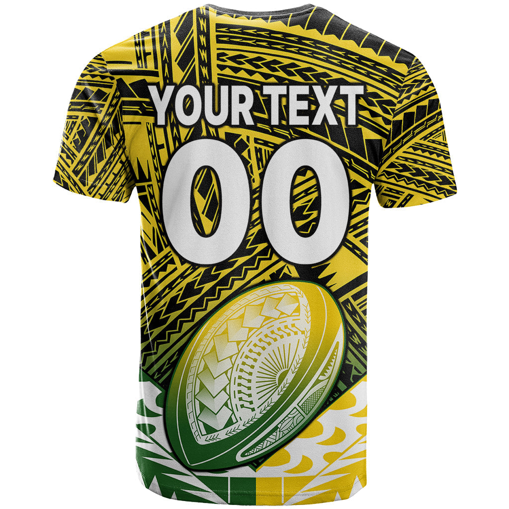 (Custom Text And Number) The Kuki's Cook Islands Rugby T Shirt Be Unique Vibe Black