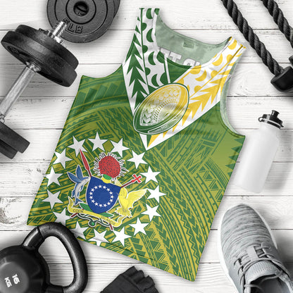 The Kuki's Cook Islands Rugby Men Tank Top Be Unique Vibe Green