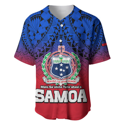 Polynesian Independent State of Samoa Gradient Baseball Jersey