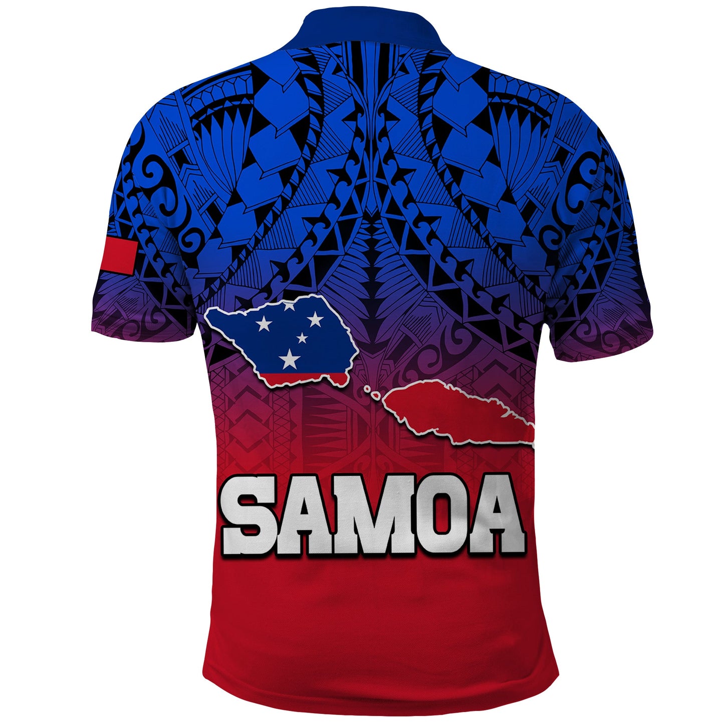 Polynesian Independent State of Samoa Gradient Polo Shirt