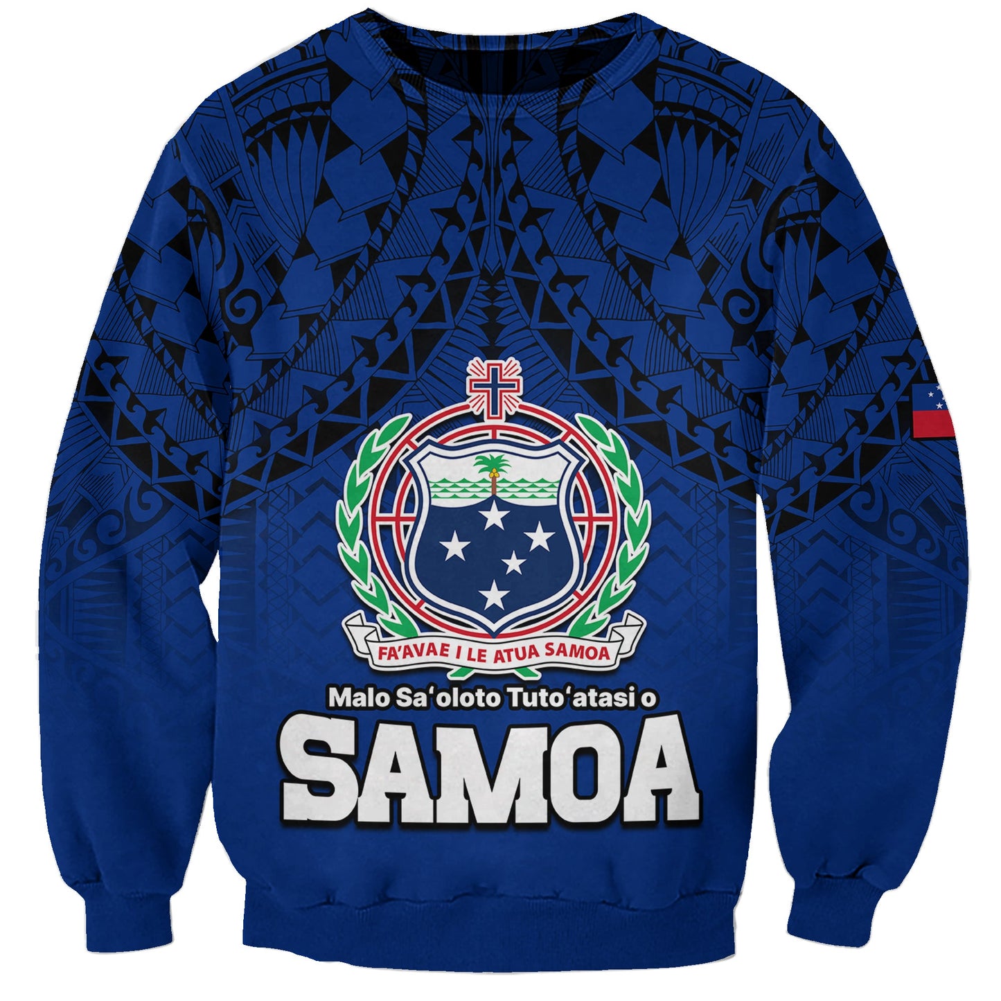 Polynesian Independent State of Samoa Blue Sweatshirt