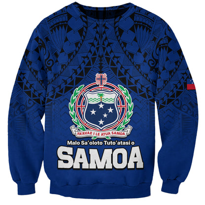 Polynesian Independent State of Samoa Blue Sweatshirt