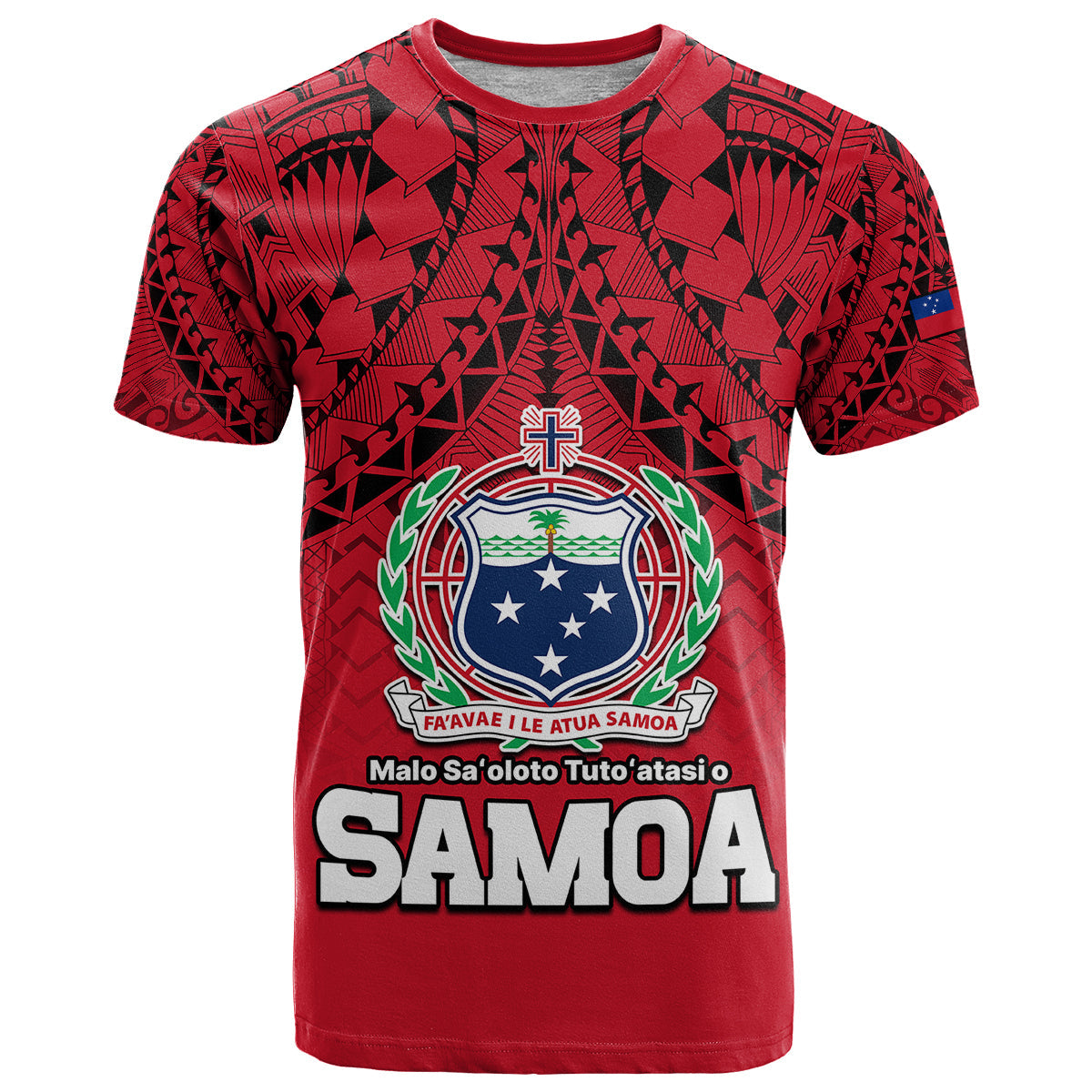 Polynesian Independent State Of Samoa Red T Shirt