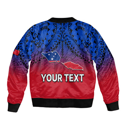 (Custom Personalised) Polynesian Independent State of Samoa Gradient Bomber Jacket