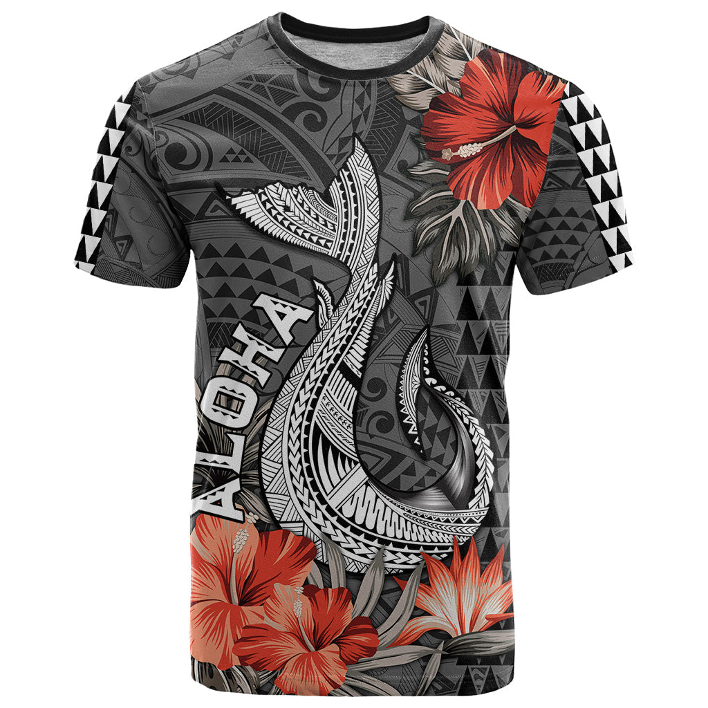 Hawaii Fish Hook T Shirt Polynesian Vintage Vibes