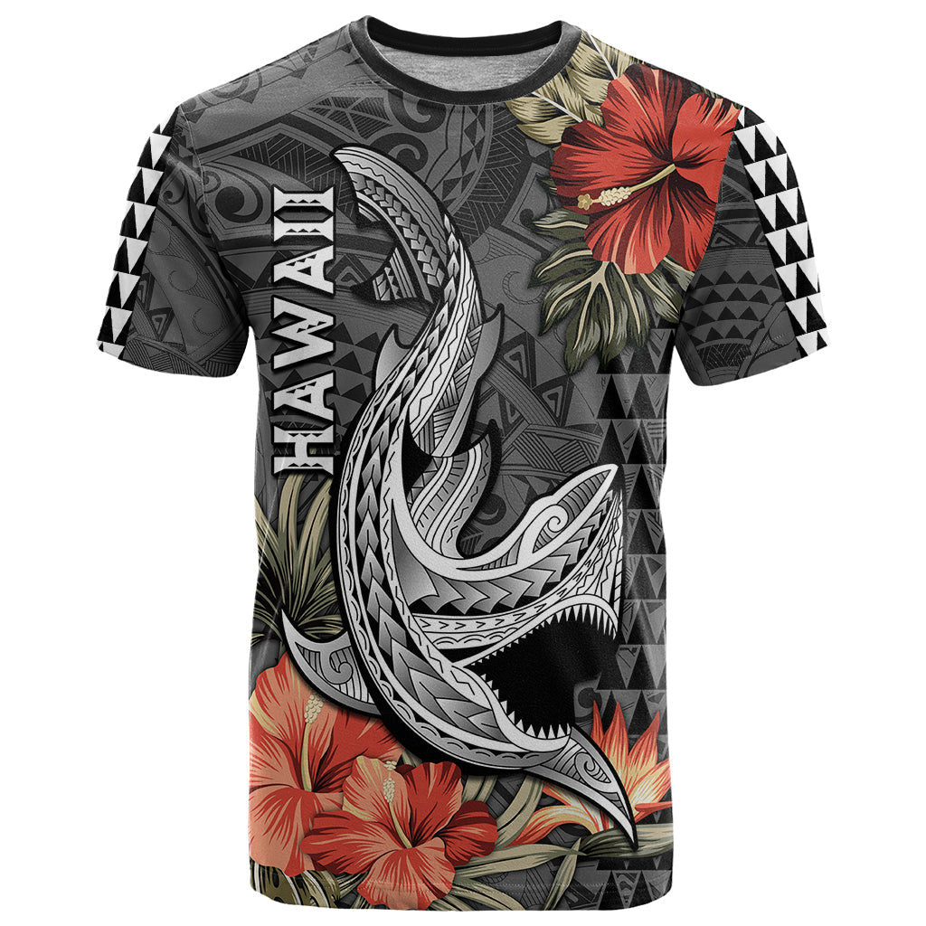 Hawaii Shark Tattoo T Shirt Polynesian Vintage Vibes