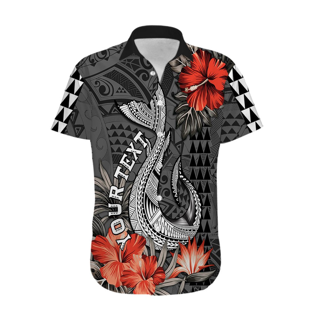 Personalised Hawaii Fish Hook Hawaiian Shirt Polynesian Vintage Vibes