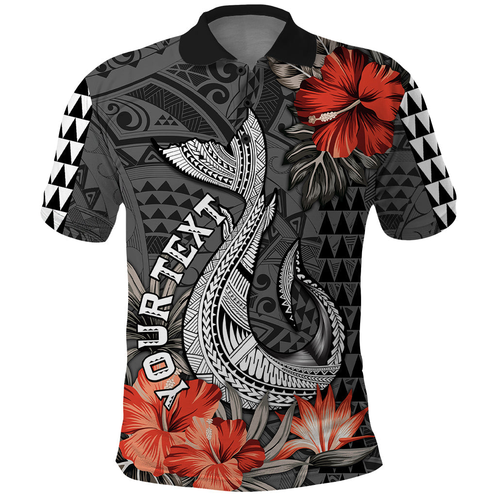 Personalised Hawaii Fish Hook Polo Shirt Polynesian Vintage Vibes