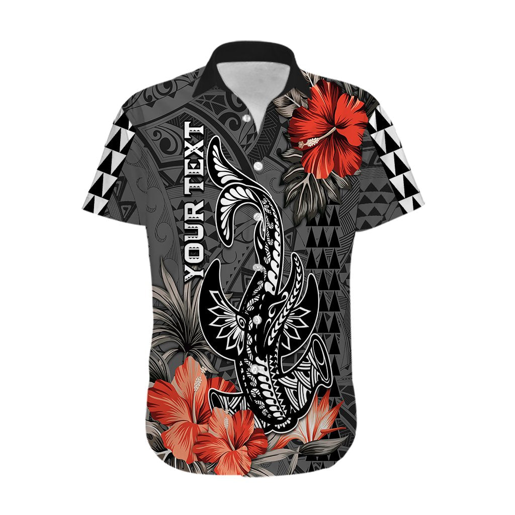 Personalised Hawaii Hammerhead Shark Hawaiian Shirt Polynesian Vintage Vibes